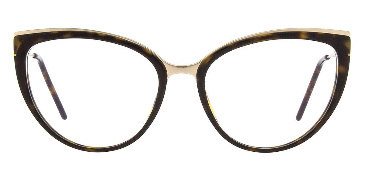 Andy Wolf® Campbell AW Campbell 02 55 - Brown/Gold 02 Eyeglasses