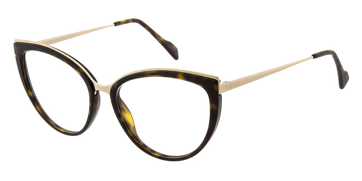 Andy Wolf® Campbell AW Campbell 02 55 - Brown/Gold 02 Eyeglasses