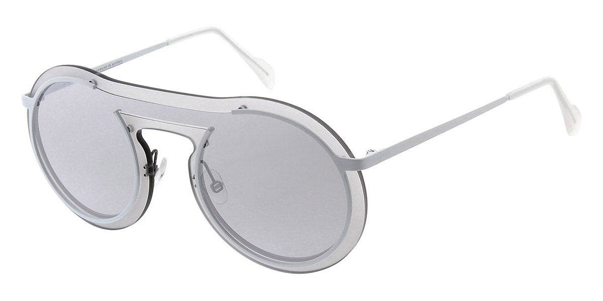 Andy Wolf® Captain Sun AW Captain Sun E 136 - White/Silver E Sunglasses