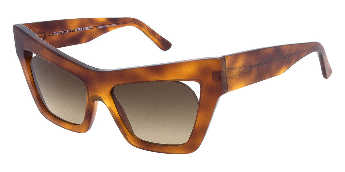 Andy Wolf® Cat Sun AW Cat Sun B 54 - Orange/Brown B Sunglasses