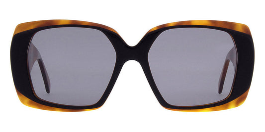 Andy Wolf® Damson Sun AW Damson Sun 03 57 - Black/Orange Sunglasses