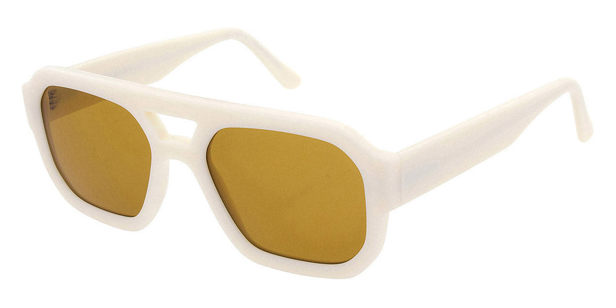 Andy Wolf® Dandelion Sun AW Dandelion Sun 04 54 - White/Yellow Sunglasses