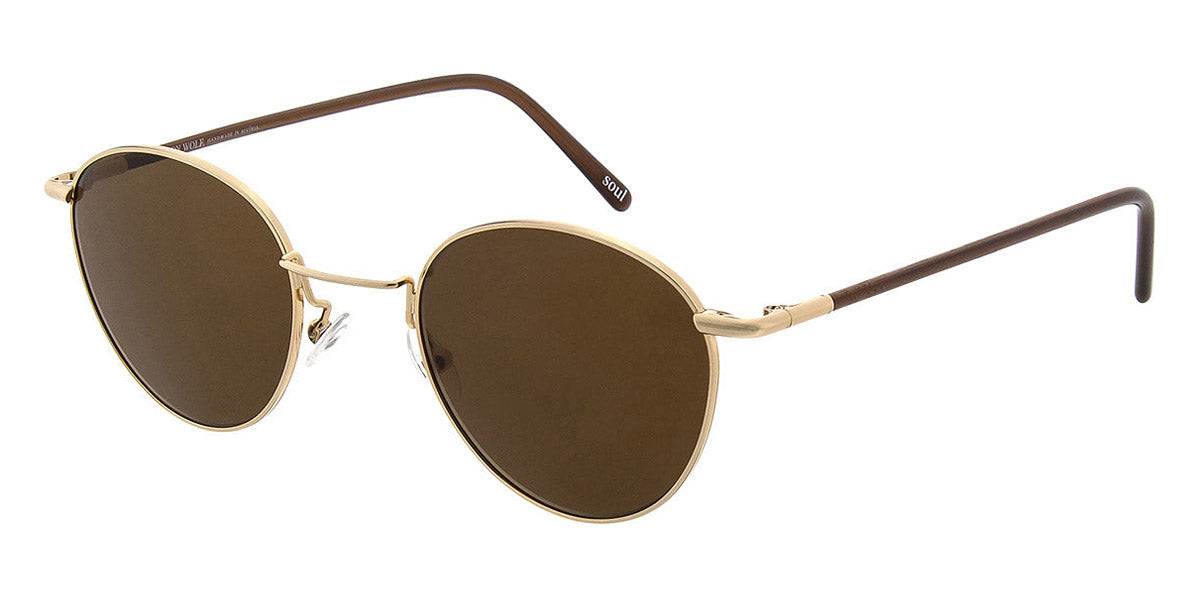 Andy Wolf® Demetrio Sun AW Demetrio Sun C 48 - Gold/Brown C Sunglasses