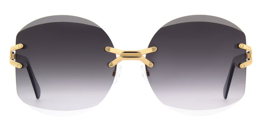 Andy Wolf® Euve Sun AW Euve Sun 03 59 - Gold/Grey Sunglasses