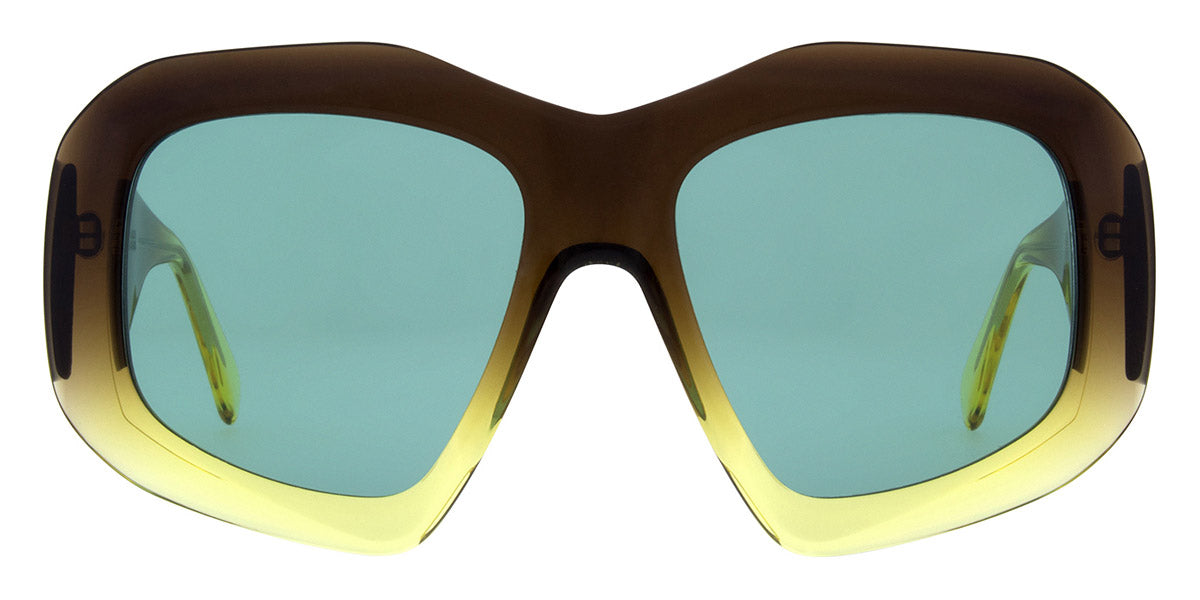 Andy Wolf® Linden Sun AW Linden Sun c 56 - Brown/Yellow Sunglasses