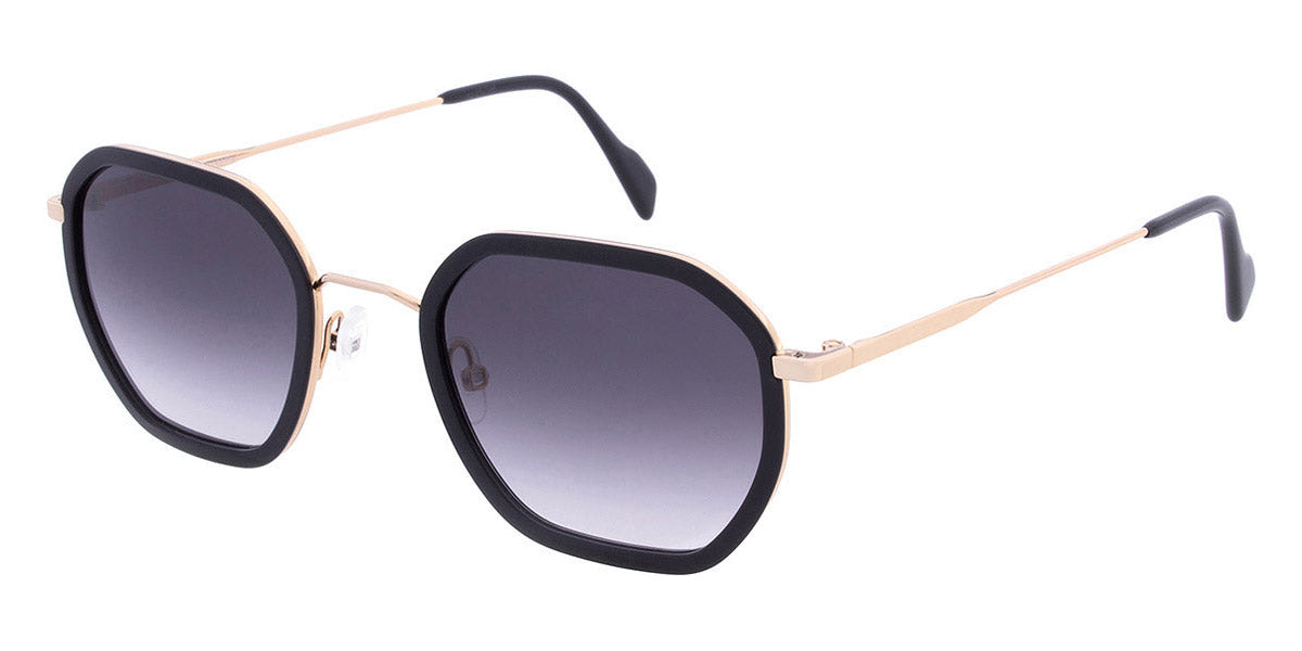 Andy Wolf® Valerian Sun AW Valerian Sun 01 49 - Black/Gold 01 Sunglasses