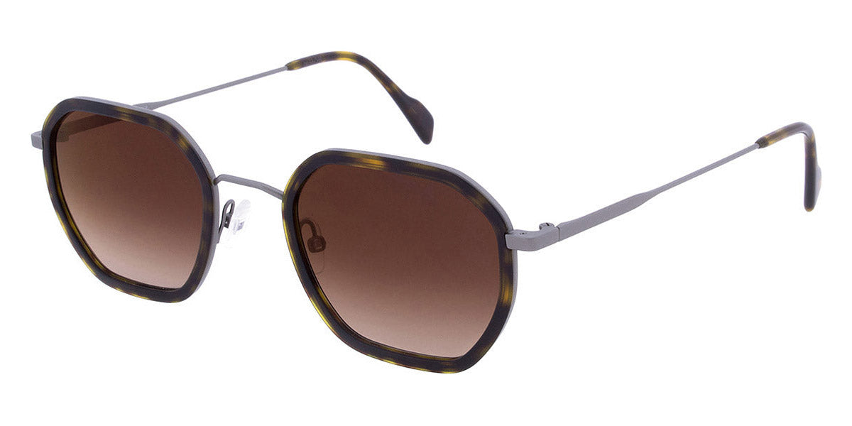 Andy Wolf® Valerian Sun AW Valerian Sun 02 49 - Brown/Gun 02 Sunglasses