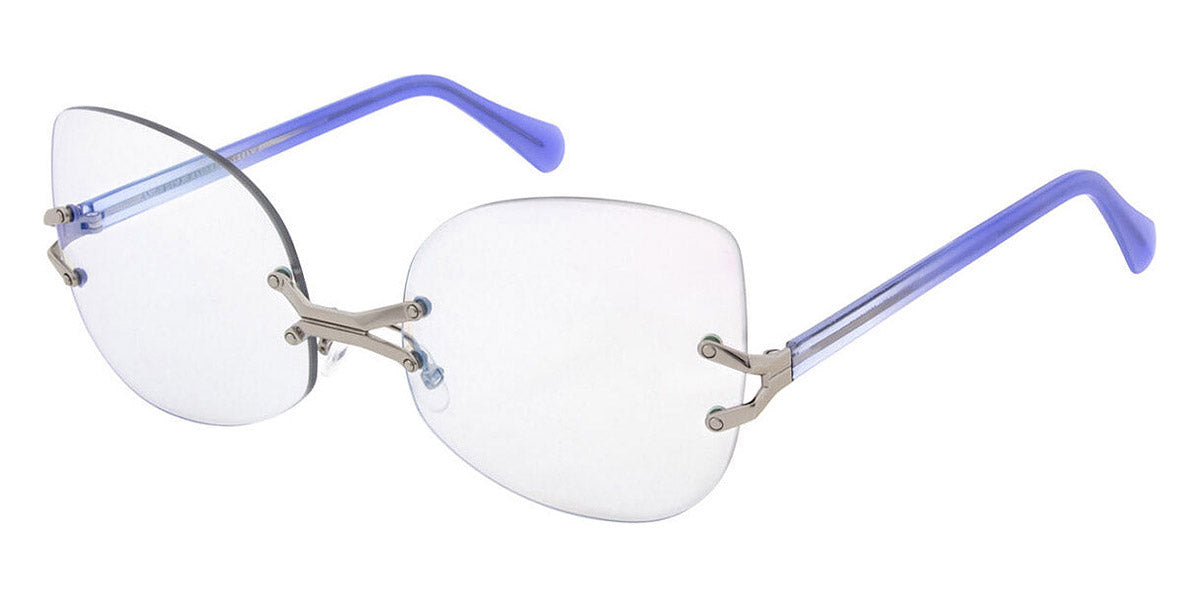 Andy Wolf® Yohkoh AW Yohkoh 05 58 - Silver/Blue 05 Eyeglasses