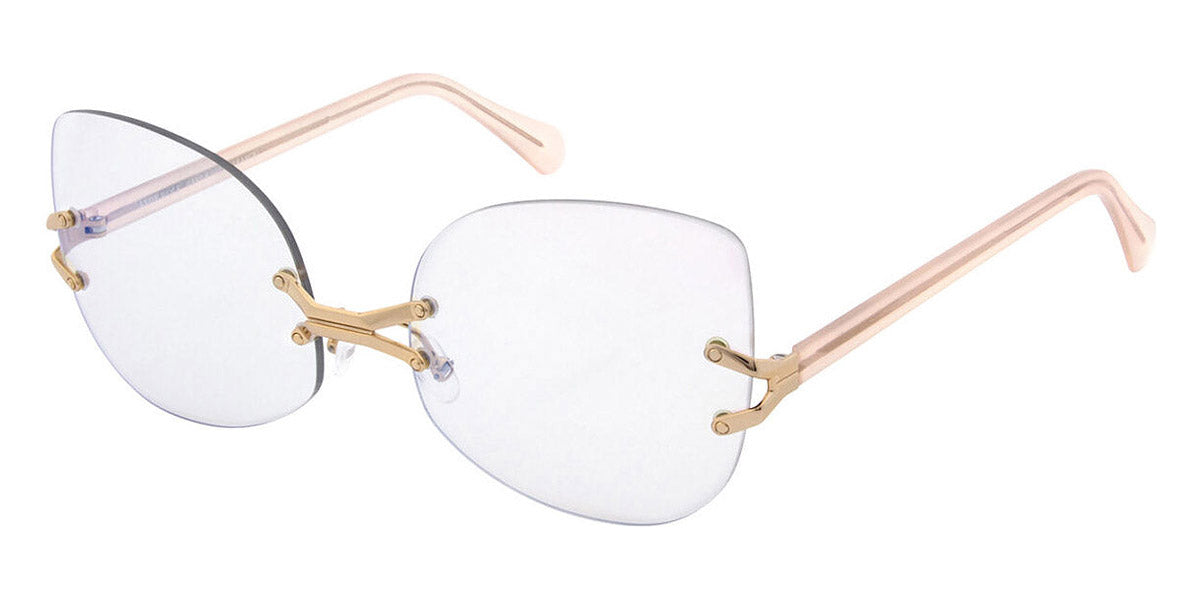 Andy Wolf® Yohkoh AW Yohkoh 06 58 - Gold/Pink 06 Eyeglasses