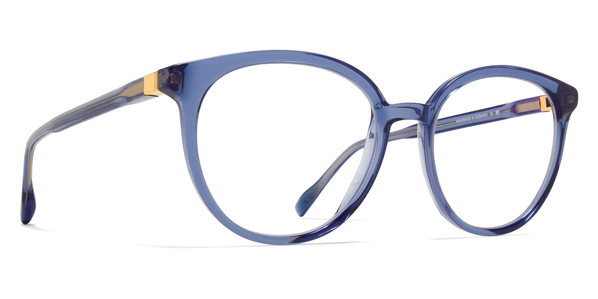 Mykita® AYAN MYK AYAN C166 Deep Ocean/Silk Gold 51 - C166 Deep Ocean/Silk Gold Eyeglasses