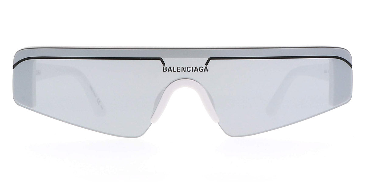 Balenciaga® BB0003S BB0003S 002 99 - White / Silver Mirrored Sunglasses