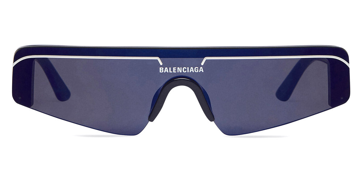 Balenciaga® BB0003S BB0003S 009 99 - Blue / Blue Mirrored Sunglasses