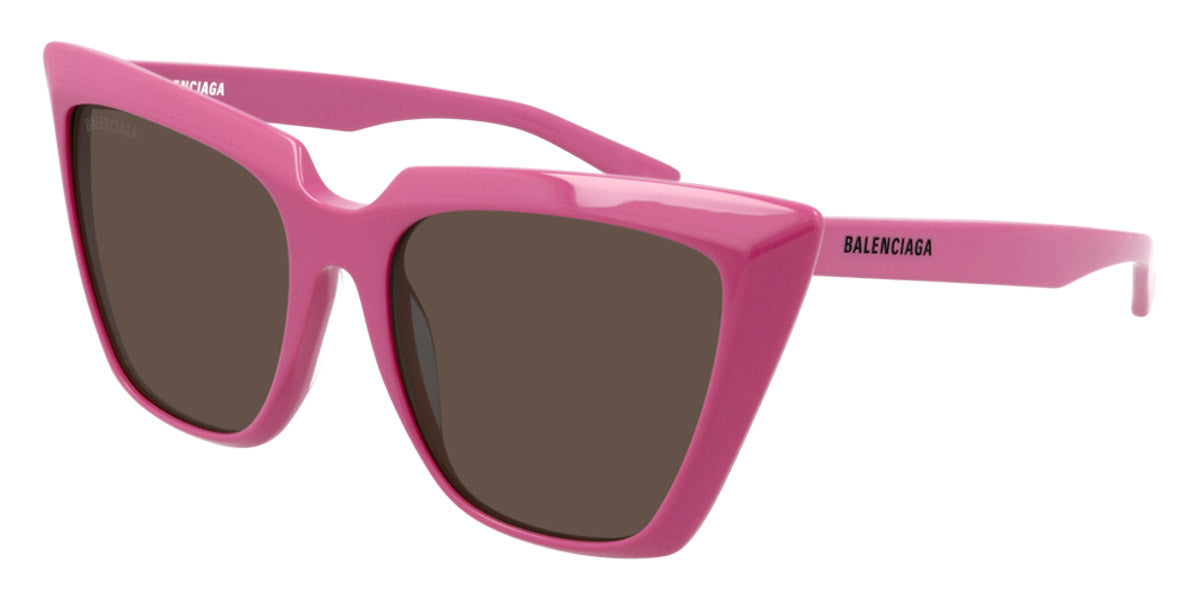 Balenciaga® BB0046S BB0046S 005 55 - Fuchsia / Brown Sunglasses