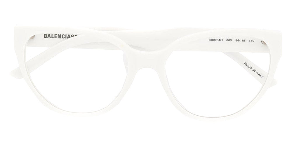 Balenciaga® BB0064O BB0064O 003 54 - White Eyeglasses