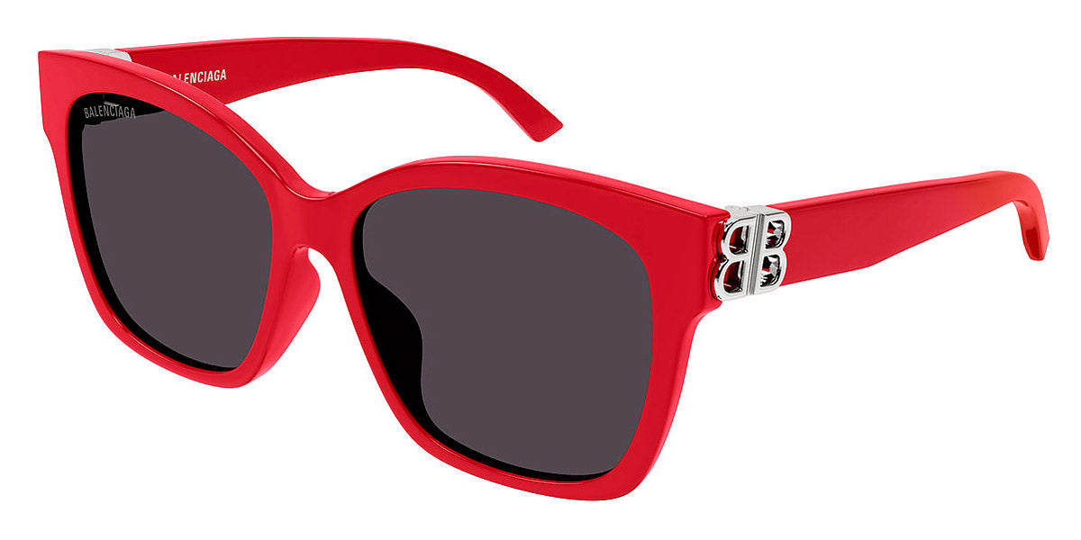 Balenciaga® BB0102SA BB0102SA 012 57 - Red / Silver Sunglasses