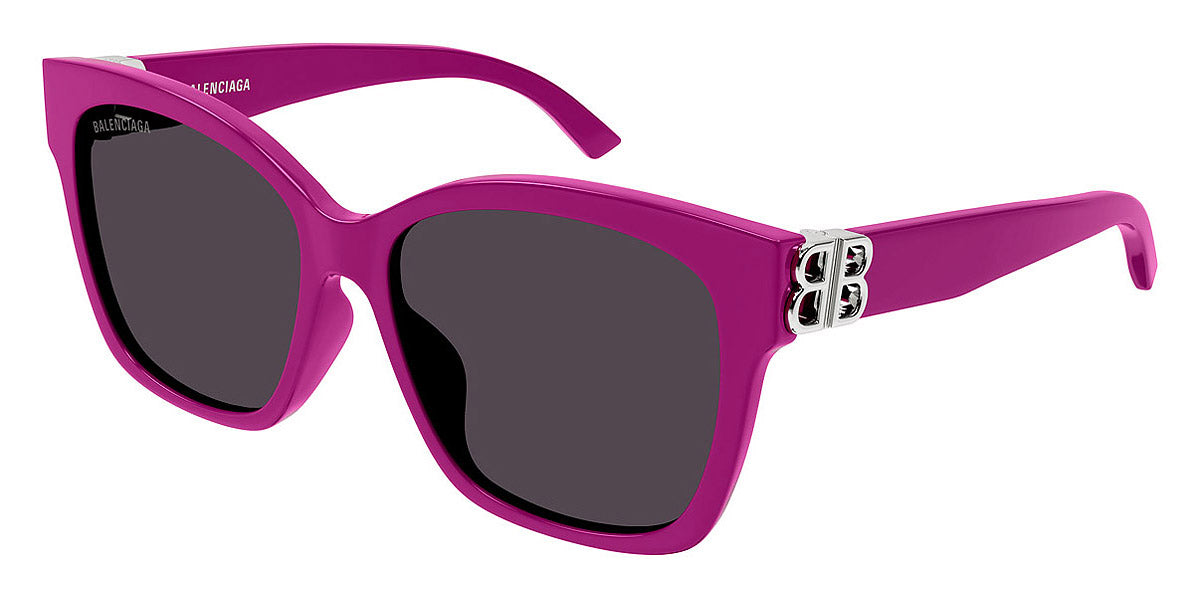 Balenciaga® BB0102SA BB0102SA 013 57 - Fuchsia / Silver Sunglasses