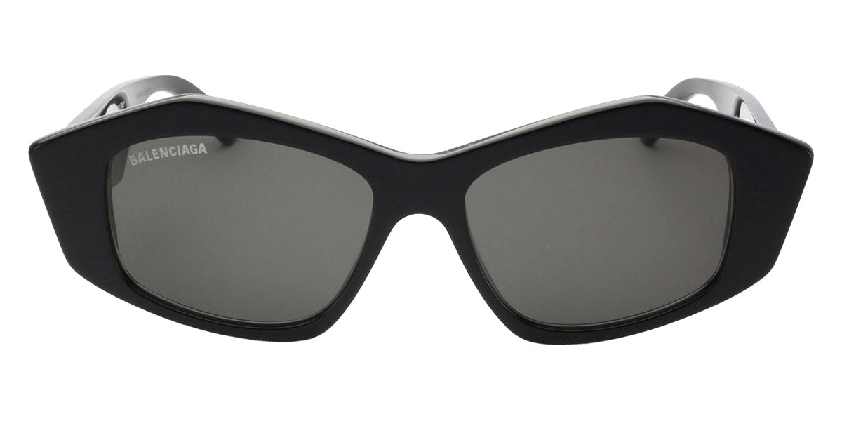 Balenciaga® BB0106S BB0106S 001 52 - Black / Gray Sunglasses