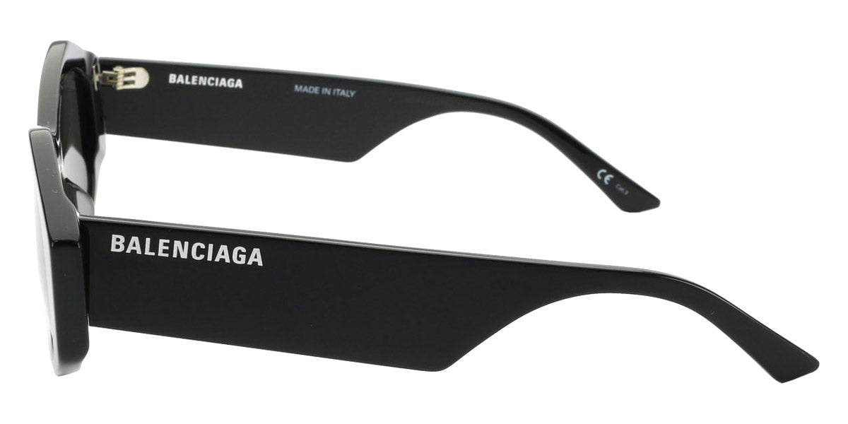 Balenciaga® BB0106S BB0106S 001 52 - Black / Gray Sunglasses