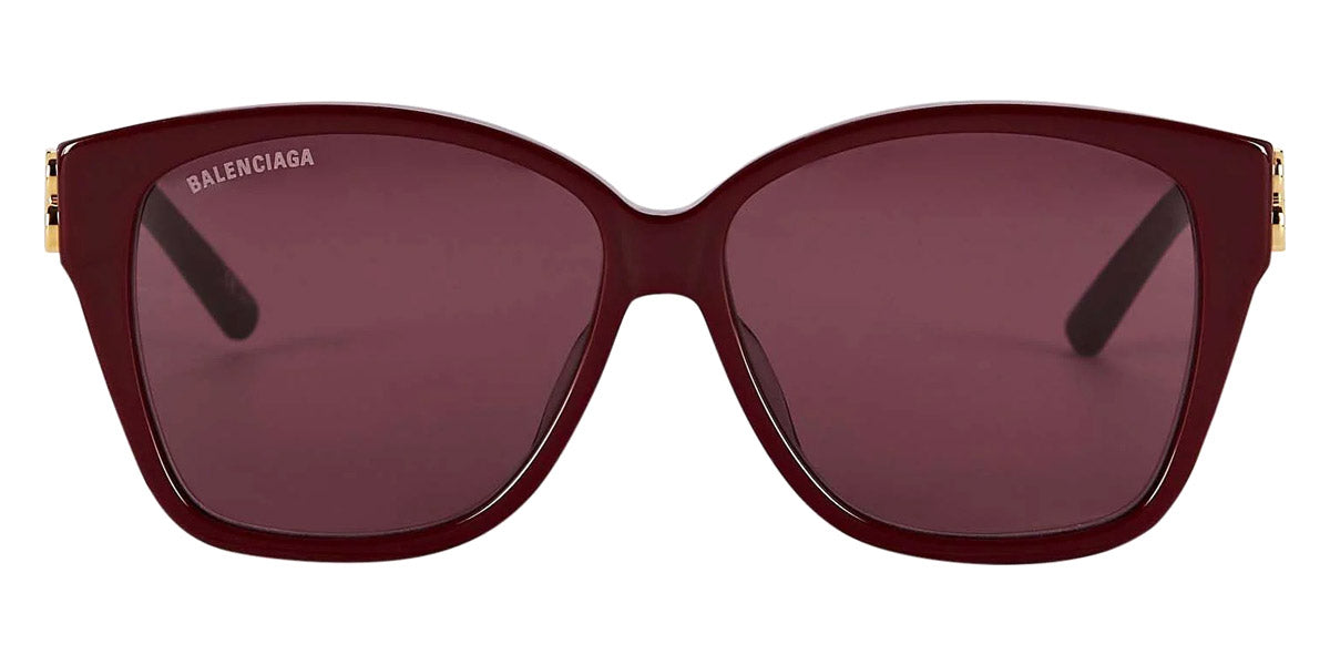 Balenciaga® BB0135SA BB0135SA 003 59 - Burgundy / Gold / Red Sunglasses