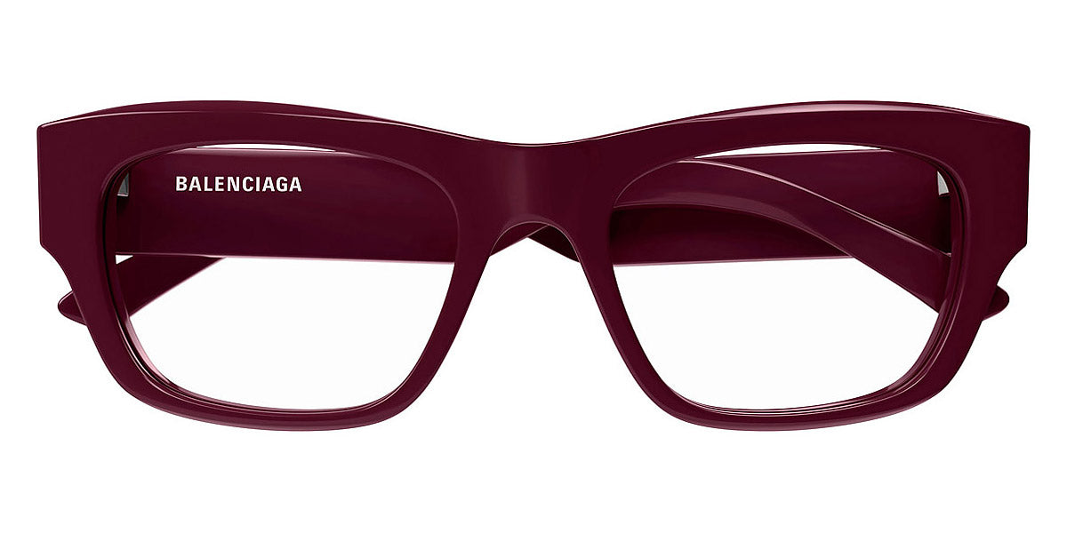 Balenciaga® BB0264O BB0264O 004 53 - Burgundy Eyeglasses