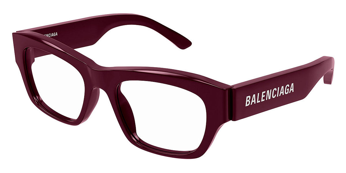 Balenciaga® BB0264O BB0264O 004 53 - Burgundy Eyeglasses