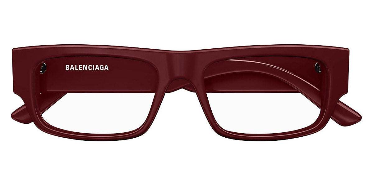 Balenciaga® BB0304O BB0304O 004 53 - Burgundy Eyeglasses