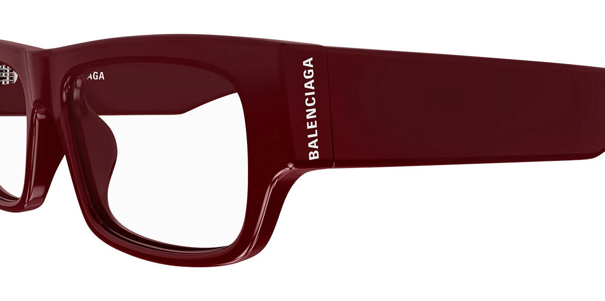 Balenciaga® BB0304O BB0304O 004 53 - Burgundy Eyeglasses