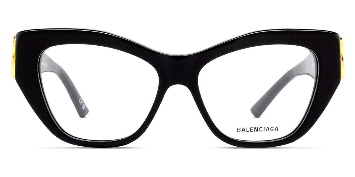 Balenciaga® BB0312O BB0312O 001 53 - Black Eyeglasses