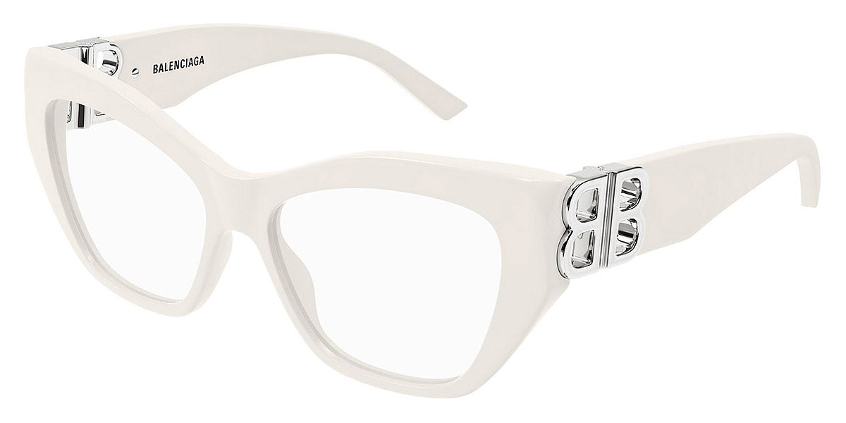 Balenciaga® BB0312O BB0312O 003 53 - White Eyeglasses