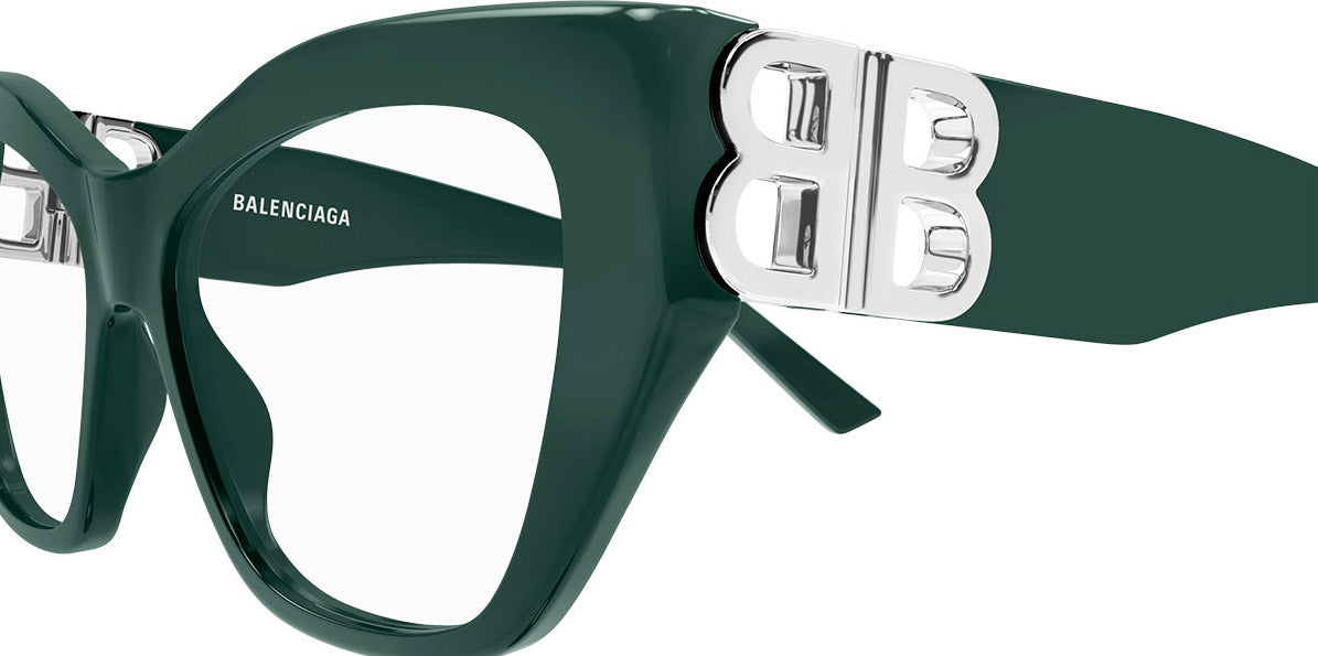 Balenciaga® BB0312O BB0312O 004 53 - Green Eyeglasses