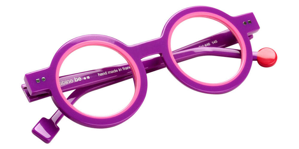 Sabine Be® Be Addict SB Be Addict 446 45 - Shiny Purple / Shiny Neon Pink Eyeglasses