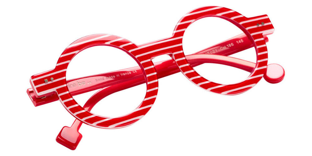 Sabine Be® Be Addict Stripe SB Be Addict Stripe 186 45 - Shiny Red Fat Stripes Eyeglasses