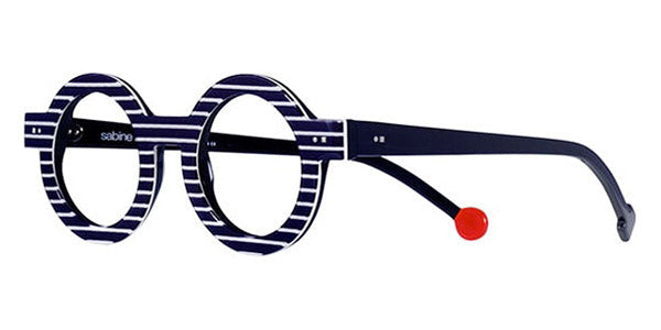 Sabine Be® Be Addict Stripe SB Be Addict Stripe 187 45 - Shiny Navy Blue Fat Stripes Eyeglasses