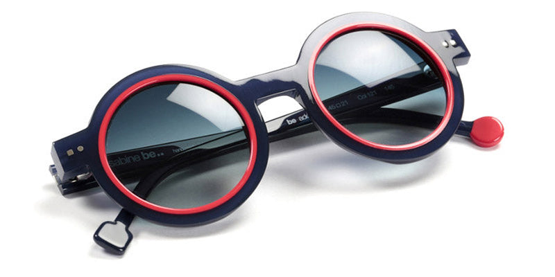 Sabine Be® Be Addict Sun SB Be Addict Sun 121 45 - Shiny Navy Blue / Shiny Red Sunglasses