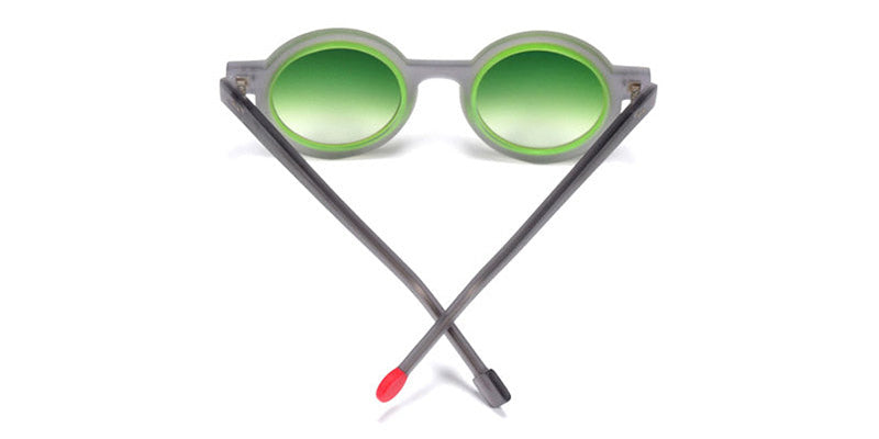 Sabine Be® Be Addict Sun SB Be Addict Sun 271 45 - Matte Translucent Gray / Matte Neon Green Sunglasses