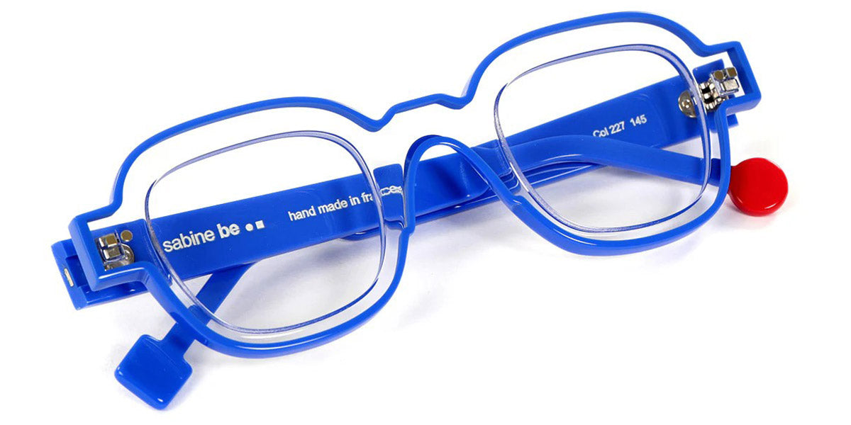 Sabine Be® Be Artist Line SB Be Artist Line 227 45 - Shiny Crystal / Shiny Blue Majorelle Eyeglasses