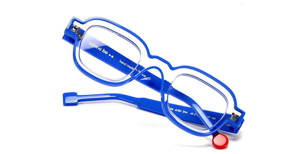 Sabine Be® Be Artist Line SB Be Artist Line 227 45 - Shiny Crystal / Shiny Blue Majorelle Eyeglasses