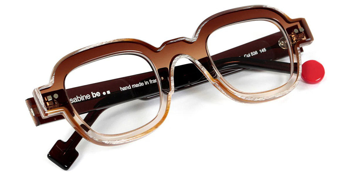 Sabine Be® Be Artist Line SB Be Artist Line 538 45 - Shiny Gradient Brown / Shiny Vintage Horn Eyeglasses