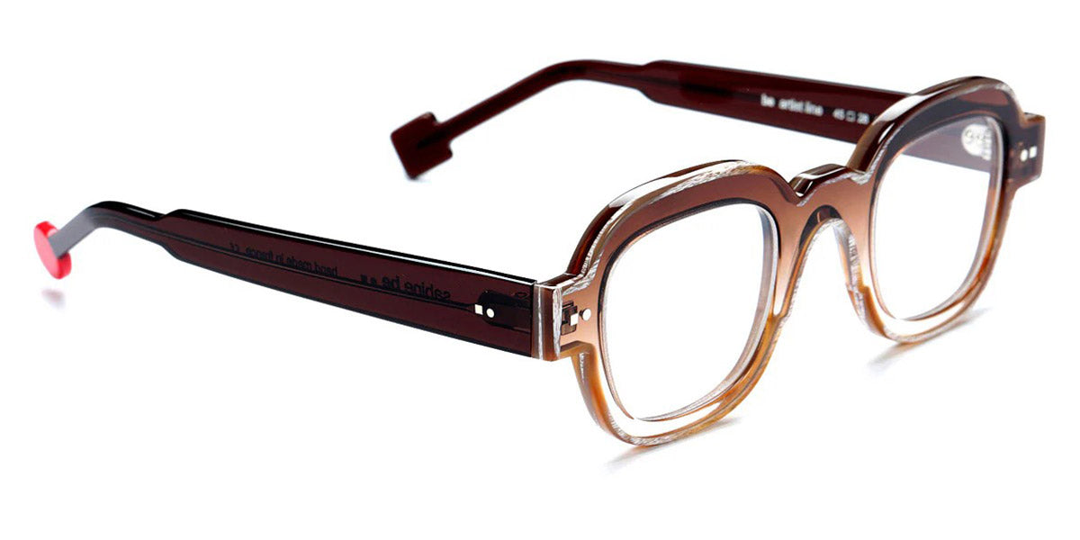 Sabine Be® Be Artist Line SB Be Artist Line 538 45 - Shiny Gradient Brown / Shiny Vintage Horn Eyeglasses