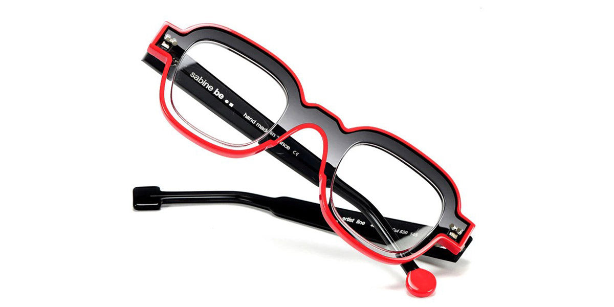 Sabine Be® Be Artist Line SB Be Artist Line 539 45 - Shiny Gradient Gray / Shiny Red Eyeglasses