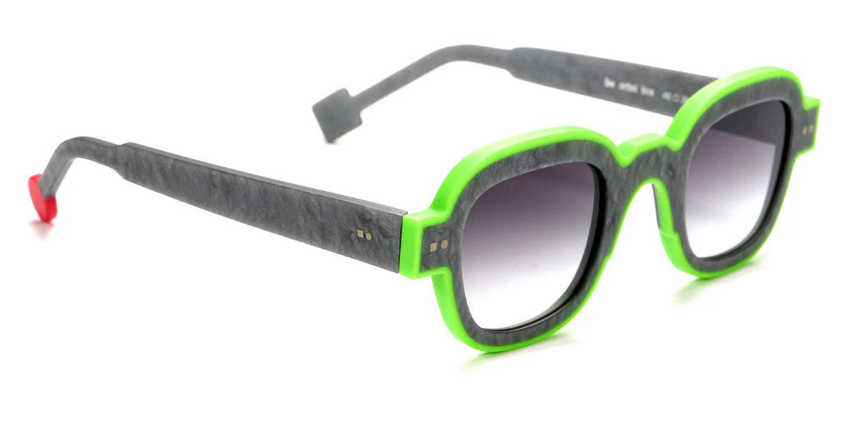 Sabine Be® Be Artist Line Sun SB Be Artist Line Sun 541 45 - Matte Marble Mouse Gray / Matte Neon Green Sunglasses