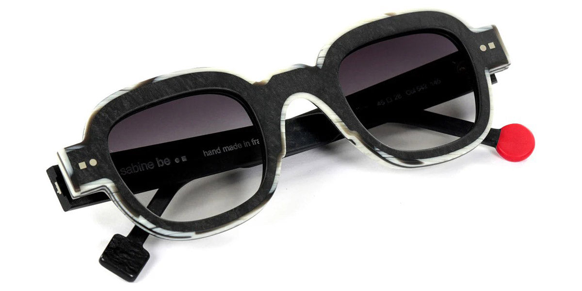 Sabine Be® Be Artist Line Sun SB Be Artist Line Sun 542 45 - Matte Marbled Slate Gray / Matte Horn Sunglasses