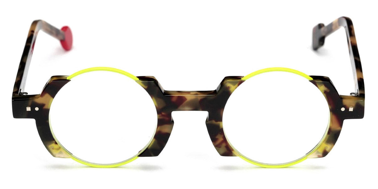 Sabine Be® Be Balloon SB Be Balloon 388 44 - Shiny Khaki Tortoise Shell / Neon Yellow Satin Eyeglasses