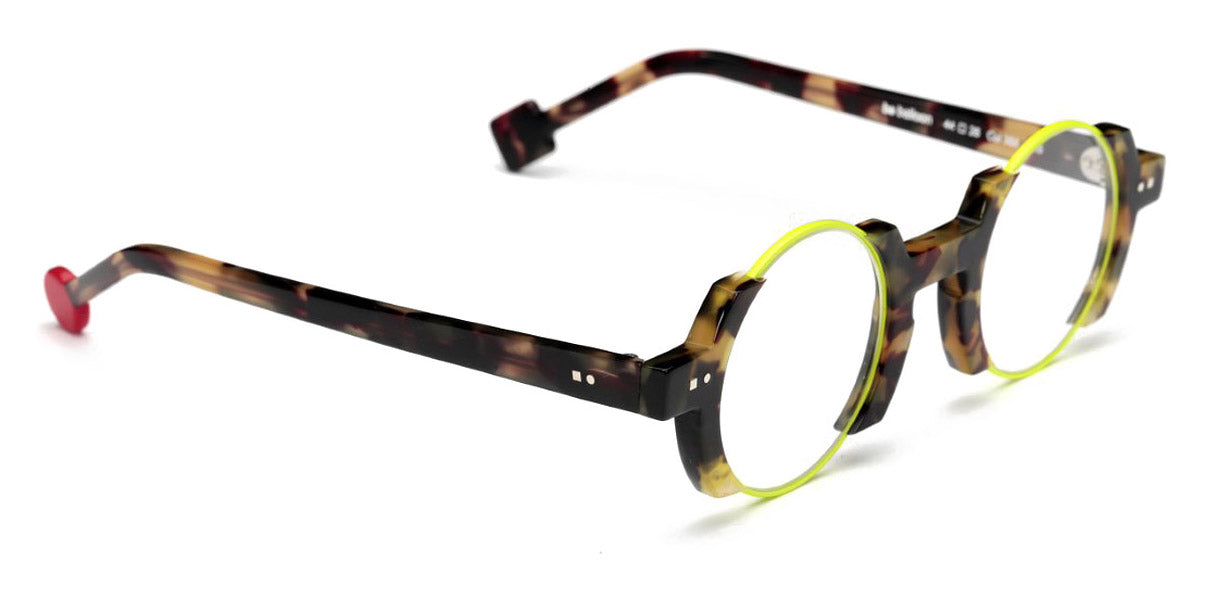 Sabine Be® Be Balloon SB Be Balloon 388 44 - Shiny Khaki Tortoise Shell / Neon Yellow Satin Eyeglasses