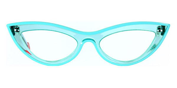 Sabine Be® Be Bikini Line SB Be Bikini Line 236 48 - Shiny Translucent Turquoise / Shiny Solid Turquoise Eyeglasses