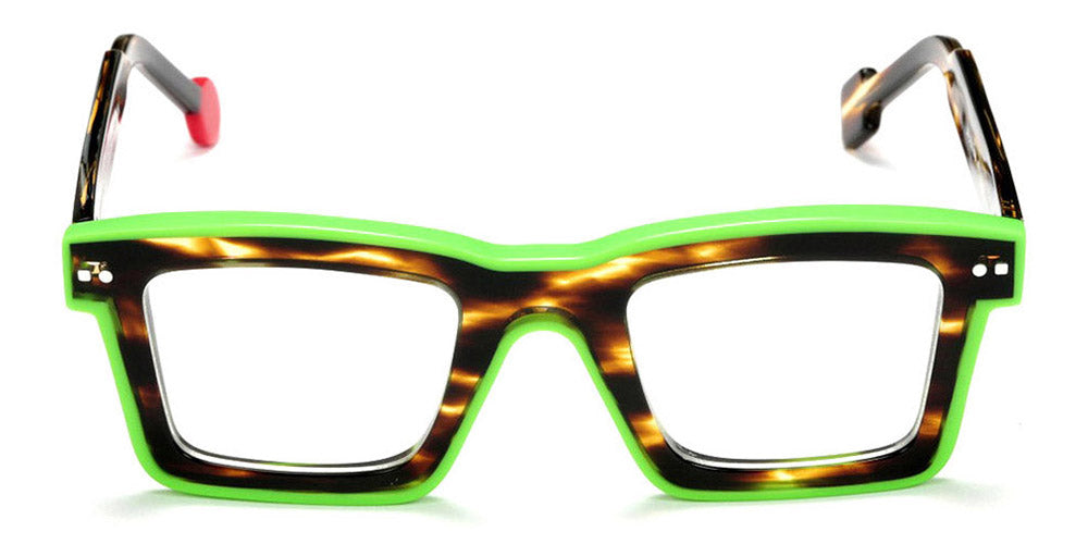 Sabine Be® Be Bobo Line SB Be Bobo Line 315 47 - Shiny Flamed Tortoise / Shiny Neon Green Eyeglasses