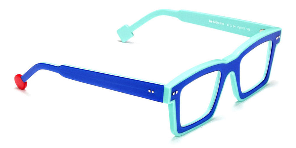 Sabine Be® Be Bobo Line SB Be Bobo Line 317 47 - Shiny Translucent Majorelle Blue Glossy / White / Shiny Turquoise / Shiny Turquoise Eyeglasses