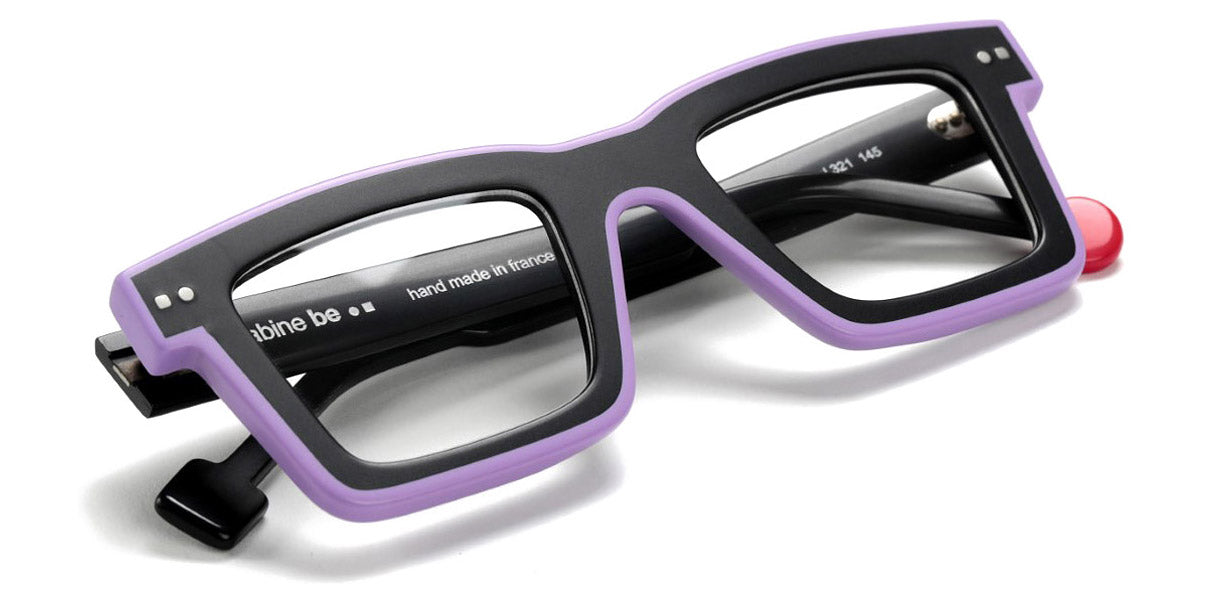 Sabine Be® Be Bobo Line SB Be Bobo Line 321 47 - Matt Graphite Gray / Matt Purple Eyeglasses