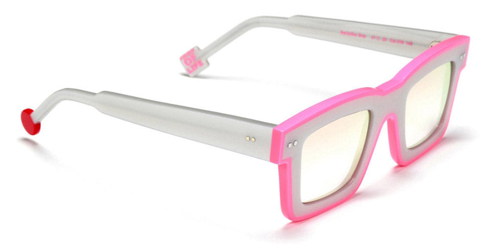 Sabine Be® Be Bobo Line Sun SB Be Bobo Line Sun 316 47 - Shiny Pearl Gray / Shiny Neon Pink Sunglasses