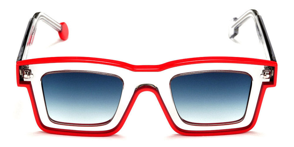 Sabine Be® Be Bobo Line Sun SB Be Bobo Line Sun 325 47 - Shiny Translucent Gray / Shiny Red Sunglasses